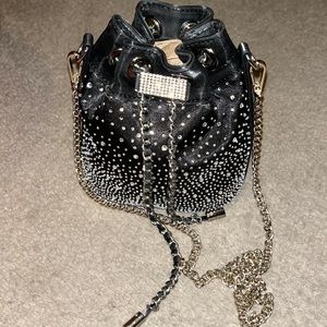 Aldo rhinestone mini bucket bag